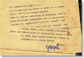 carta de Gonzalo